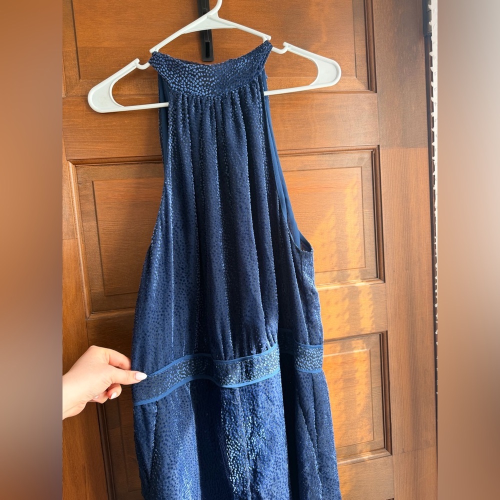 Anthropologie Velvet Nova Jumpsuit in Navy 🦋 - Picture 5 of 12